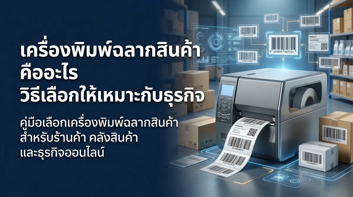 เครื่องพิมพ์ฉลากสินค้า คืออะไร วิธีเลือกให้เหมาะกับธุรกิจ