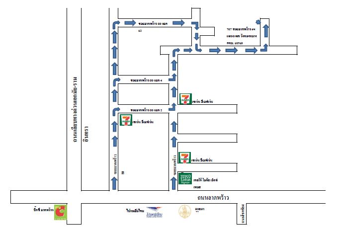 แผนที่ บริษัท เซโค เทคโนโลยี โซลูชั่น ซอยลาดพร้าว 64